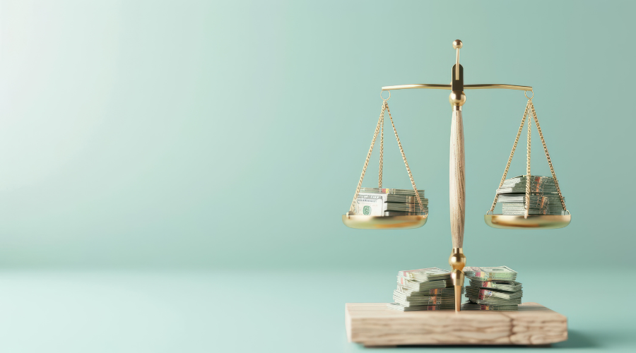 immagine di una bilancia in equilibrio